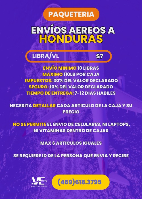 Envíos Aéreos Honduras