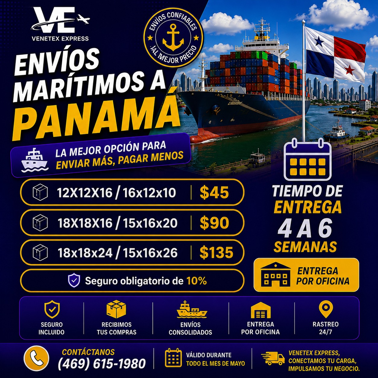 Envíos Marítimos Panamá