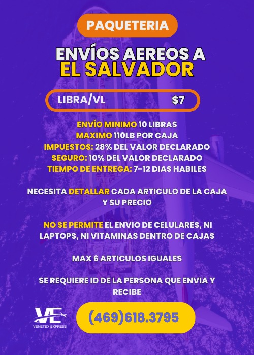 Envíos Aéreos El Salvador